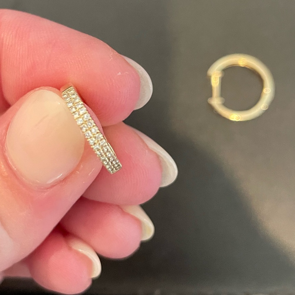 Diamond hoop earrings from XIV Karats